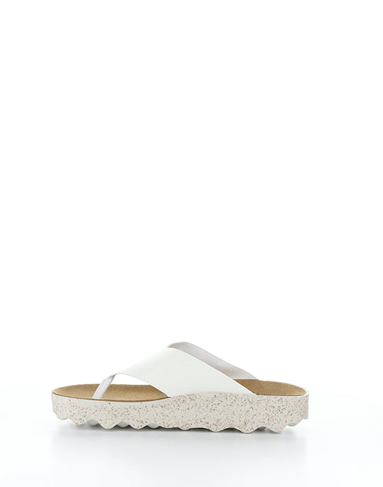 Cami223Asp 006 White Eco Faux Leather