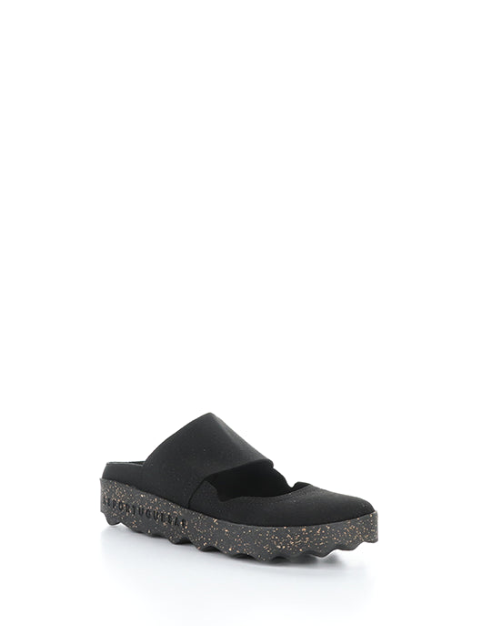 Cana176Asp 003 Black Faux Suede