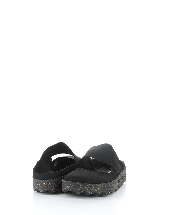 Cana176Asp 003 Black Faux Suede