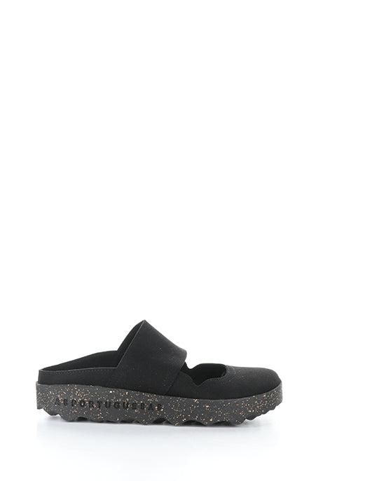 Cana176Asp 003 Black Faux Suede