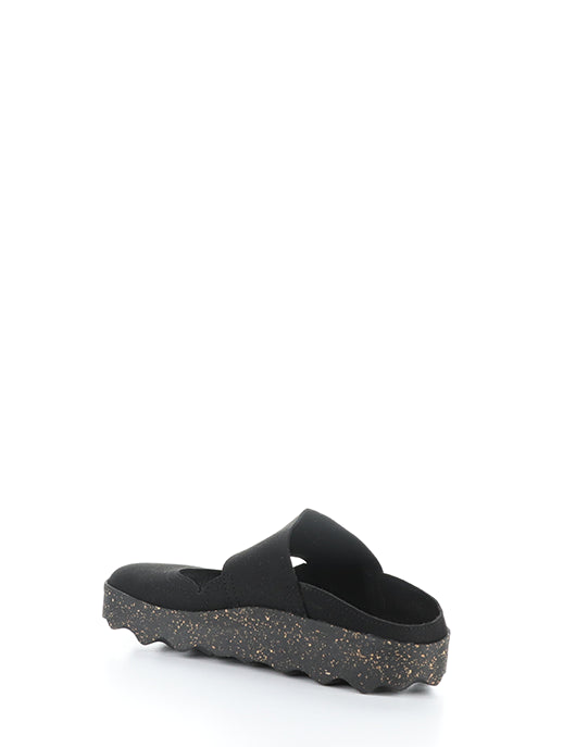 Cana176Asp 003 Black Faux Suede