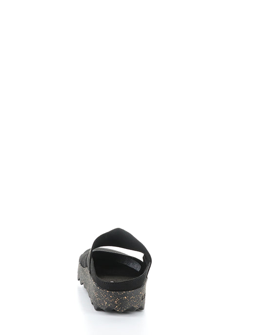 Cana176Asp 003 Black Faux Suede