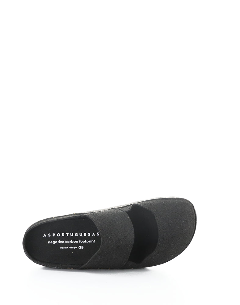 Cana176Asp 013 Black Bio Suede