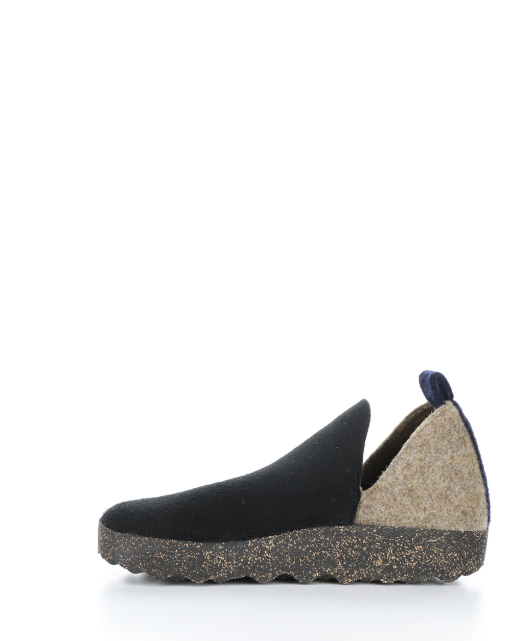 CITY086ASP 017 BLACK/TAUPE Round Toe Shoes