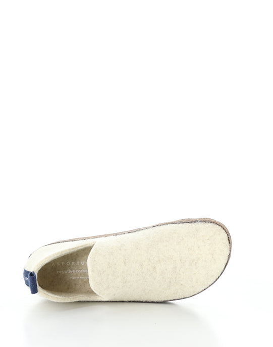 City 086 White Rainraw Felt