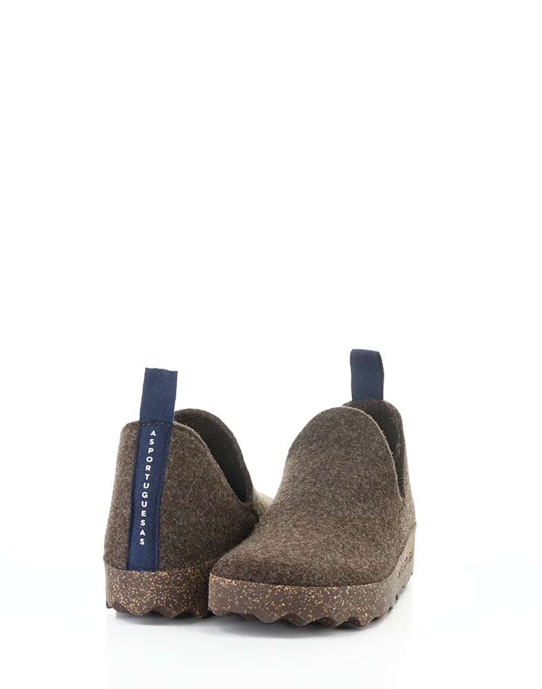 City 100 Dk Brown Tweed/Felt