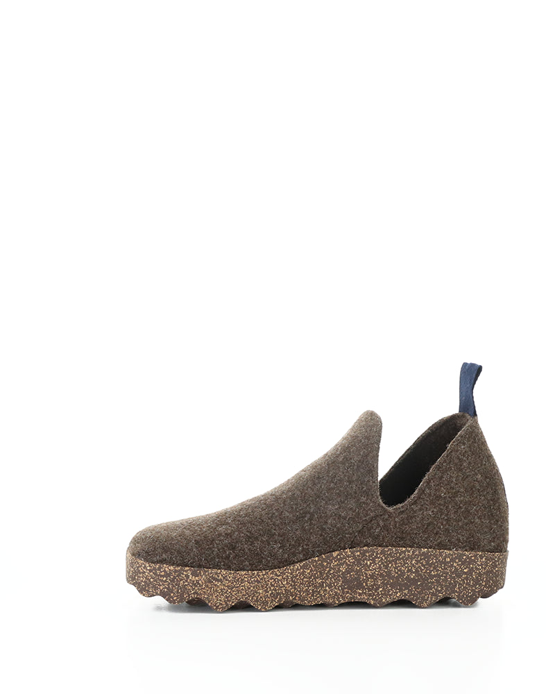 City 100 Dk Brown Tweed/Felt