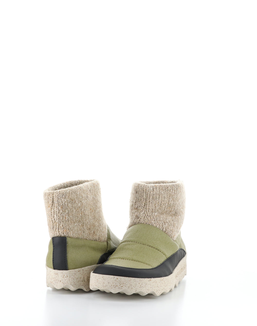 CLOSE252ASP KHAKI Round Toe Boots