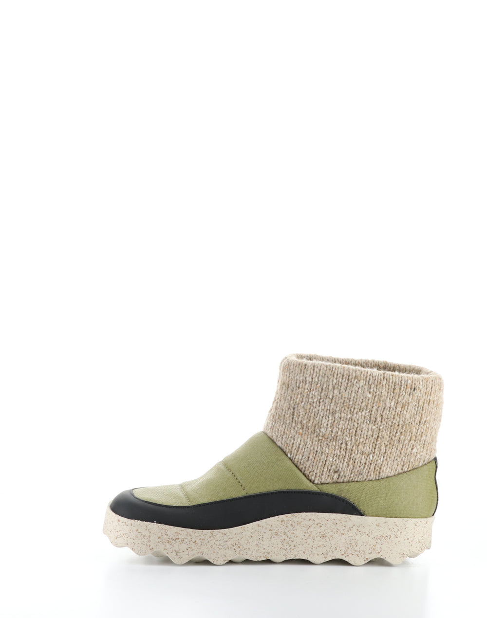 CLOSE252ASP KHAKI Round Toe Boots