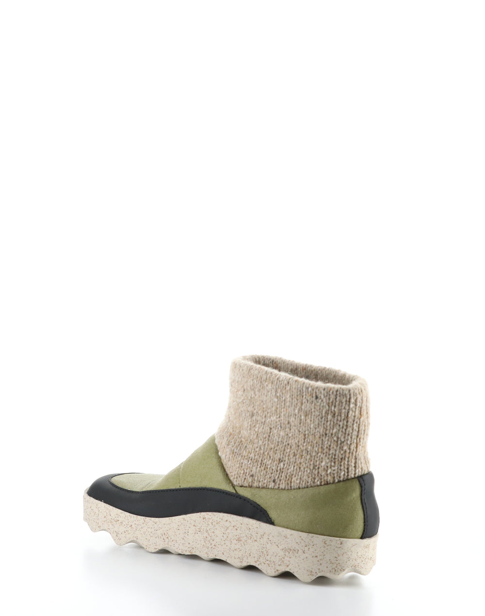 CLOSE252ASP KHAKI Round Toe Boots