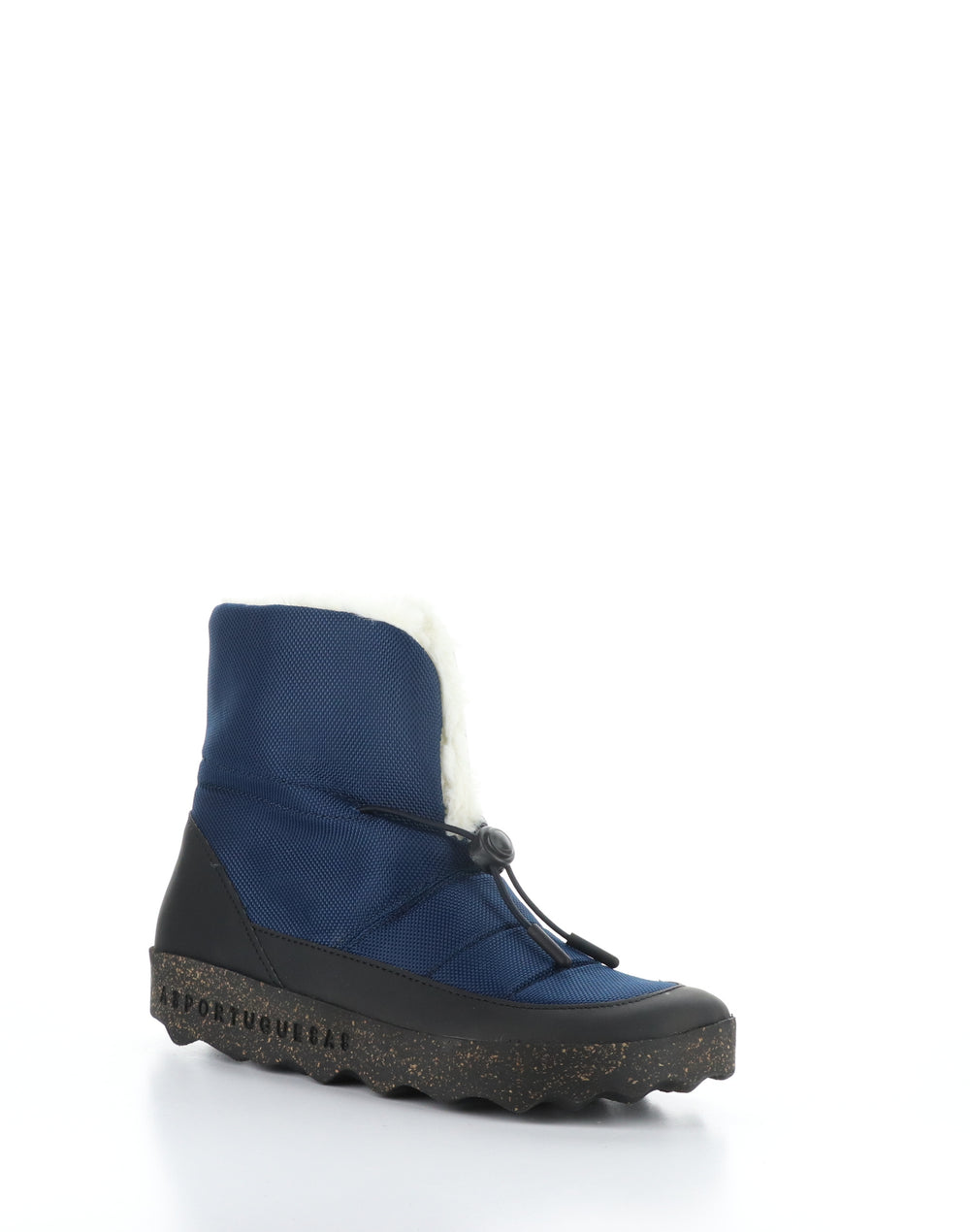 COAT253ASP NAVY Round Toe Boots