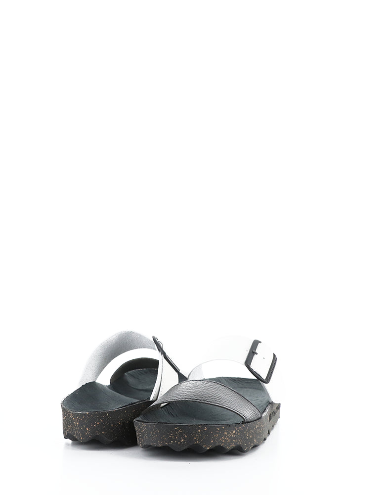 Coly225Asp 013 Black/White Faux Leather