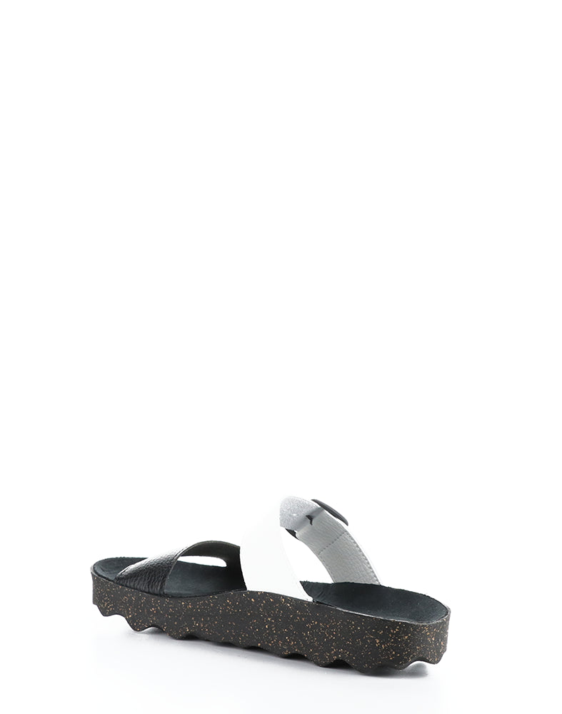 Coly225Asp 013 Black/White Faux Leather