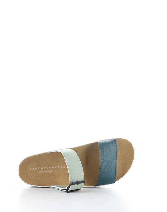 Coly225Asp 015 Peacock/Mint Faux Leather