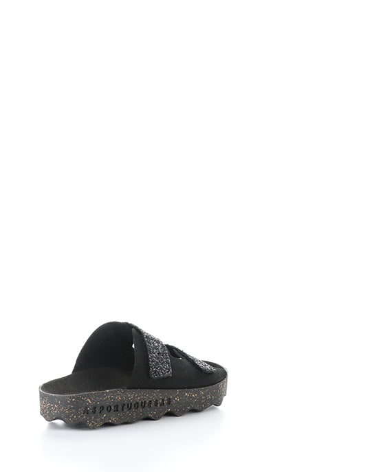 Cosh279Asp 000 Black Faux Suede/Glitter