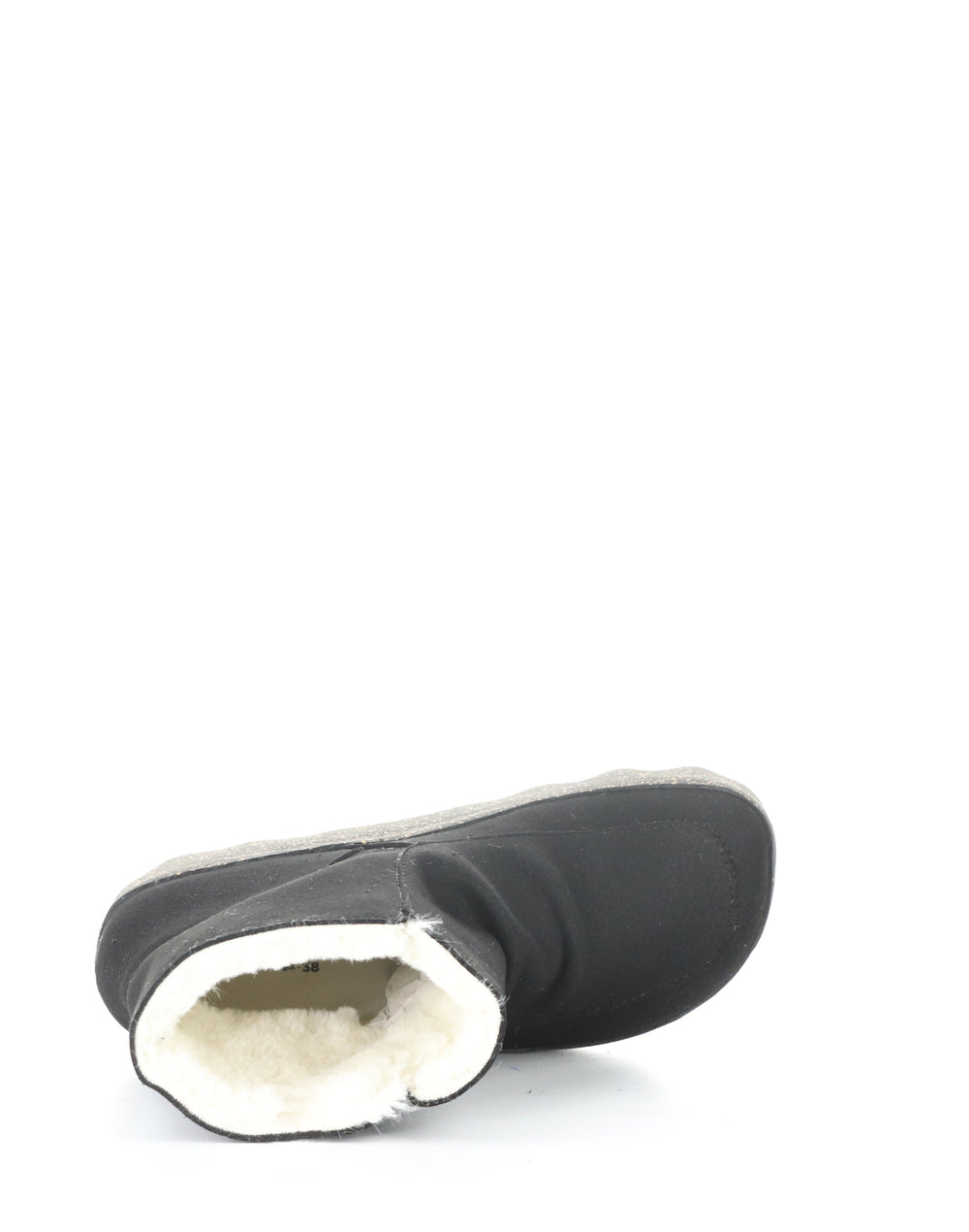 CUFF296ASP 008 BLACK COWSUEDE RECYCLED/FAUX FUR