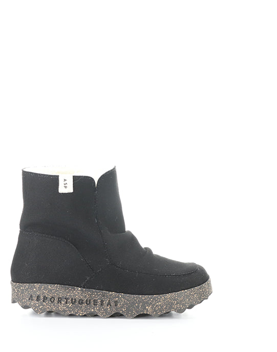 Cuff296Asp 000 Black Ecosuede/Fauxfur