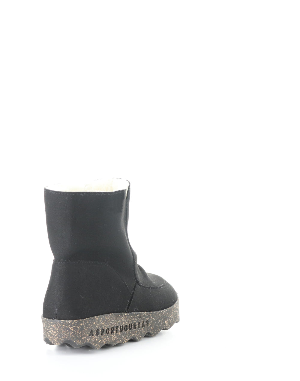 CUFF296ASP 008 BLACK COWSUEDE RECYCLED/FAUX FUR