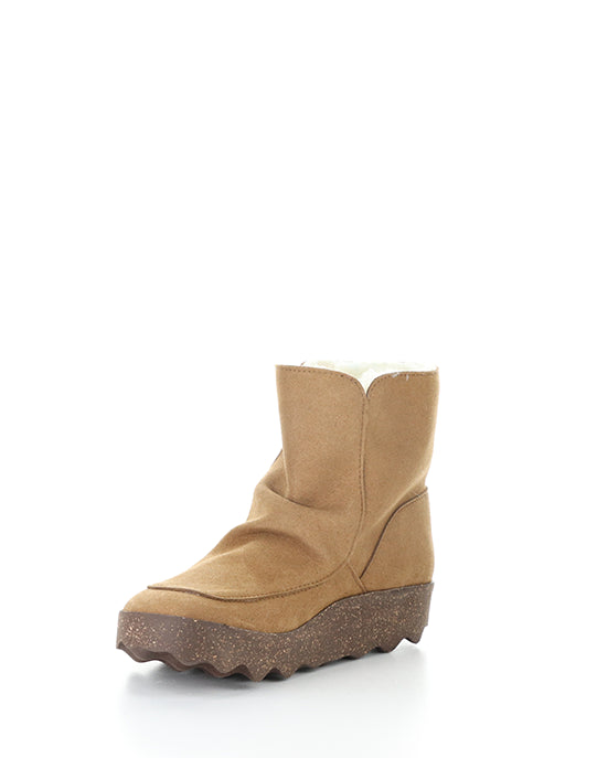 Cuff296Asp 001 Cognac Ecosuede/Fauxfur