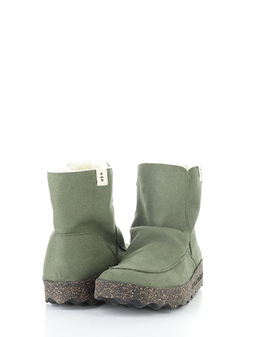 Cuff296Asp 002 Deep Green Ecosuede/Fauxfur
