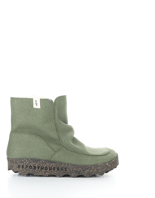 Cuff296Asp 002 Deep Green Ecosuede/Fauxfur