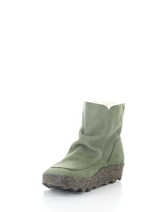 Cuff296Asp 002 Deep Green Ecosuede/Fauxfur