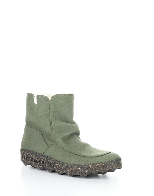 Cuff296Asp 002 Deep Green Ecosuede/Fauxfur