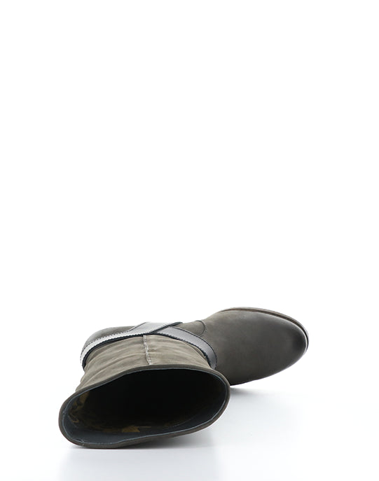 Dewi167Fly 002 Grey/Black Oil Nobuck