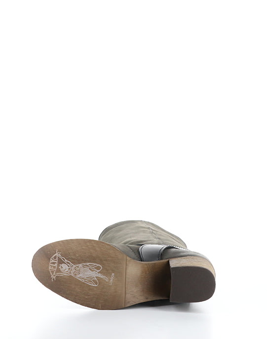 Dewi167Fly 002 Grey/Black Oil Nobuck