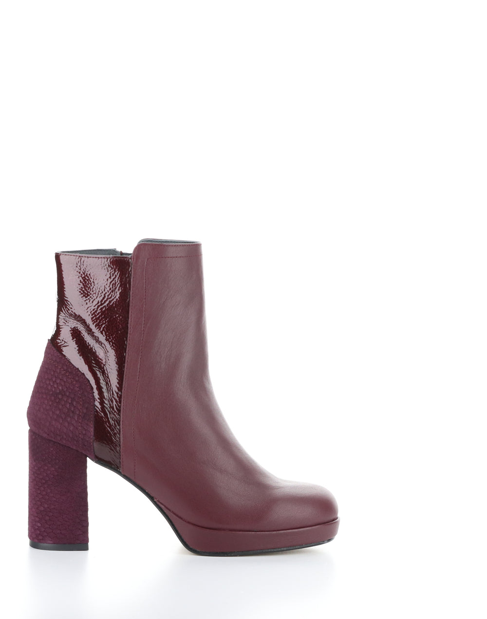 EFAN181FLY BURGUNDY Round Toe Boots