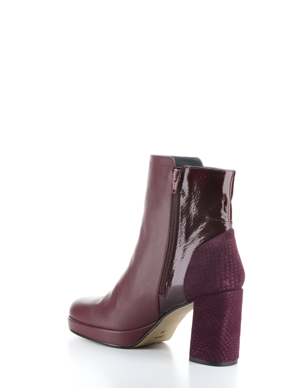 EFAN181FLY BURGUNDY Round Toe Boots