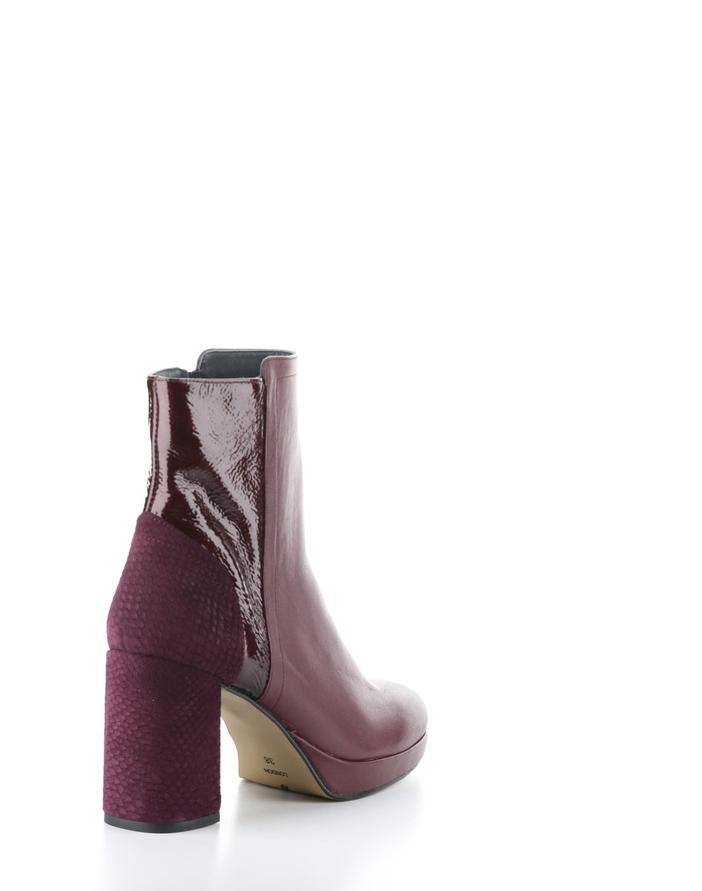 EFAN181FLY BURGUNDY Round Toe Boots