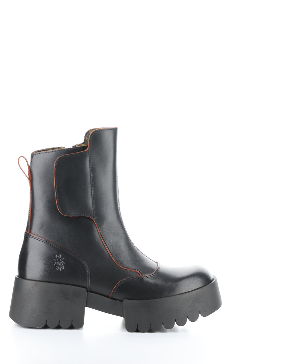 EGLI124FLY BLACK/RED Round Toe Boots