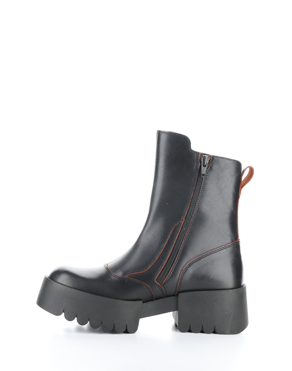 EGLI124FLY BLACK/RED Round Toe Boots