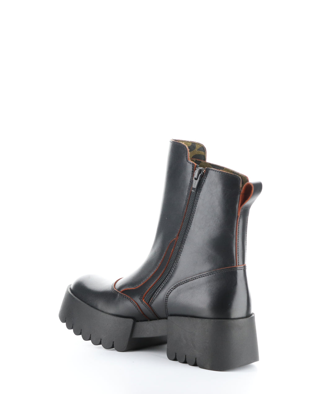 EGLI124FLY BLACK/RED Round Toe Boots