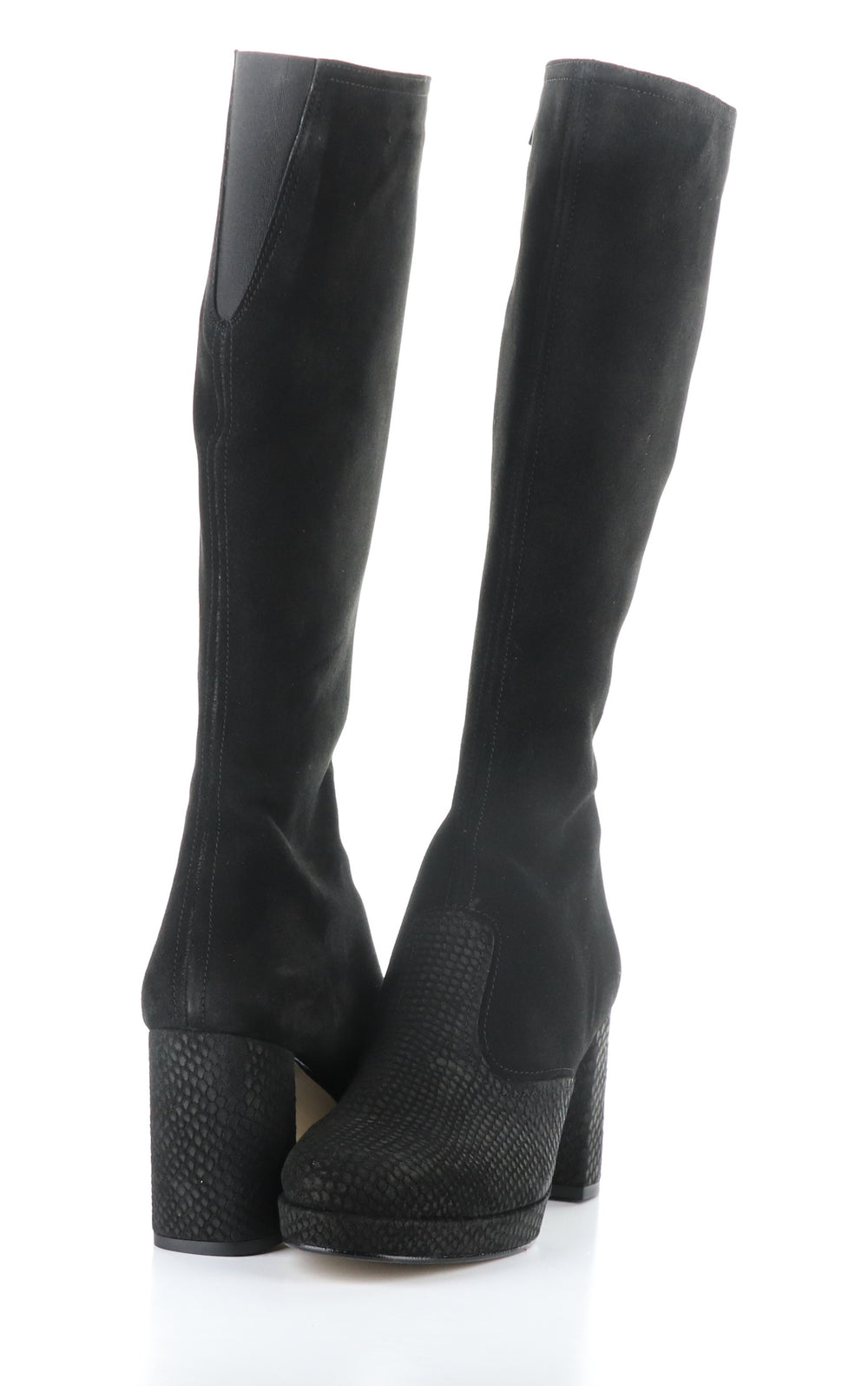 EIPE183FLY BLACK Round Toe Boots