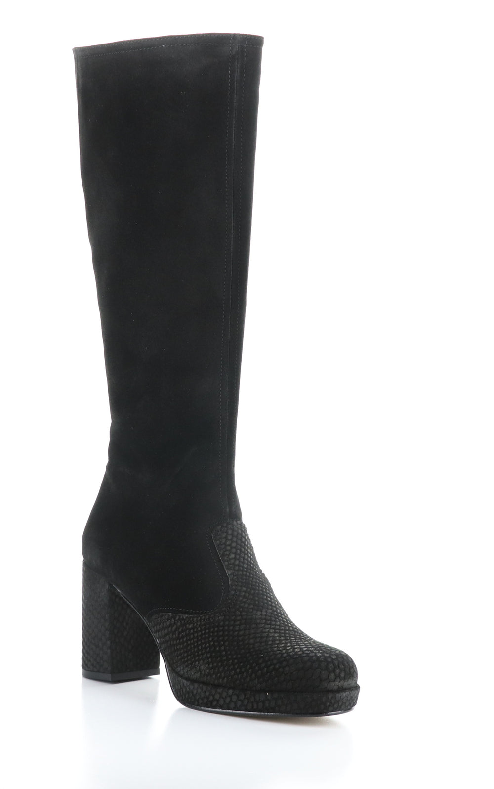 EIPE183FLY BLACK Round Toe Boots