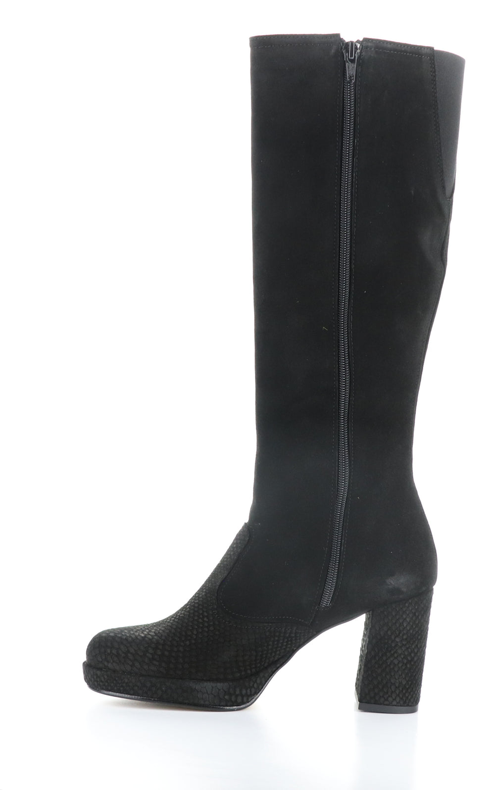 EIPE183FLY BLACK Round Toe Boots