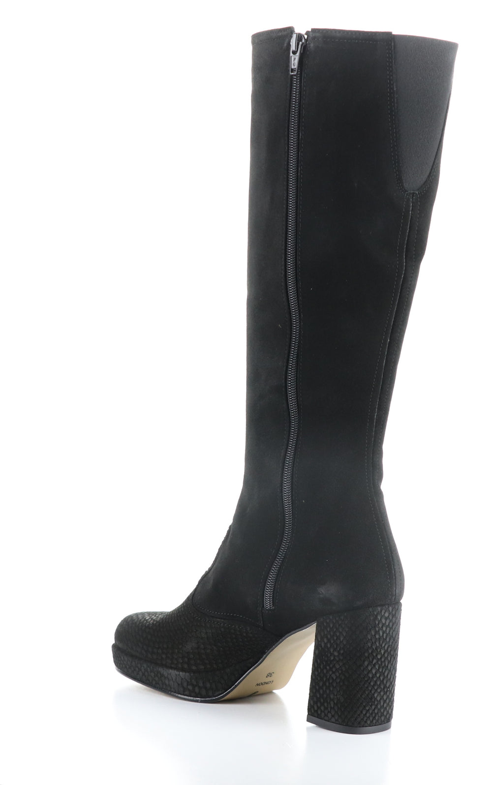 EIPE183FLY BLACK Round Toe Boots