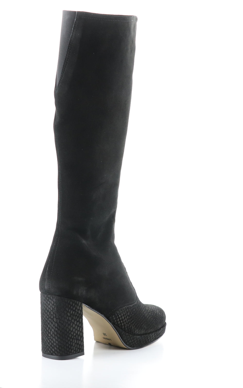 EIPE183FLY BLACK Round Toe Boots