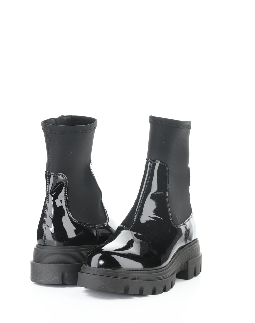 Five Black Patent/Trico