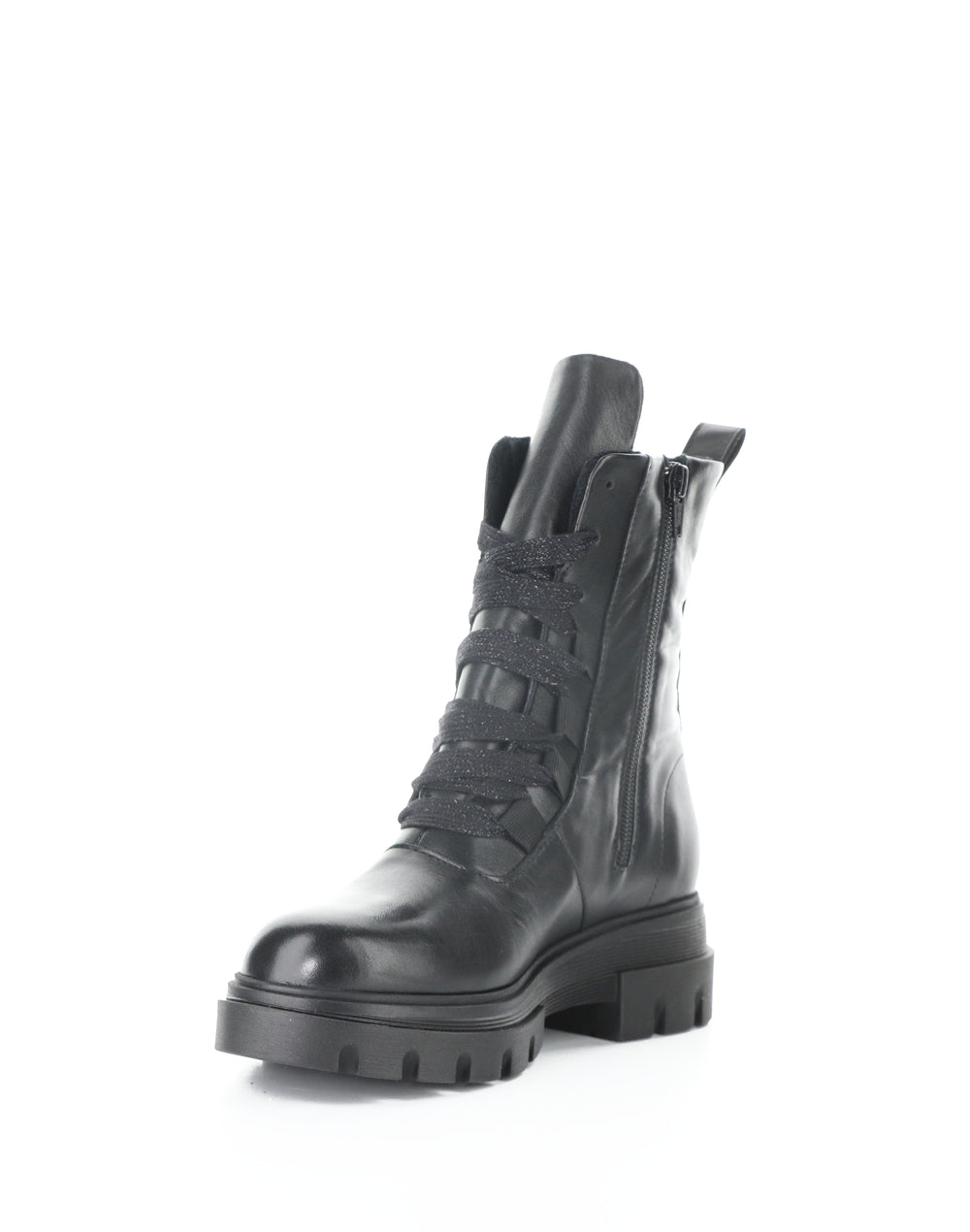 Foster Black Feel Leather