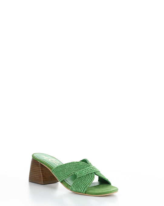GESSA GREEN RAFIA/SUEDE
