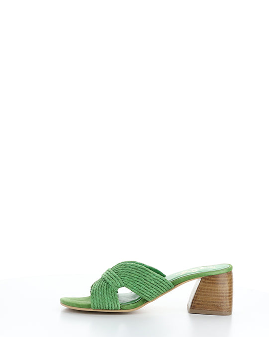 GESSA GREEN RAFIA/SUEDE