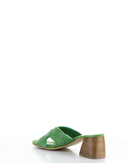 GESSA GREEN RAFIA/SUEDE
