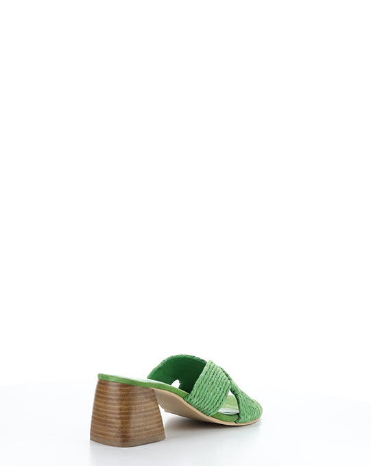 GESSA GREEN RAFIA/SUEDE
