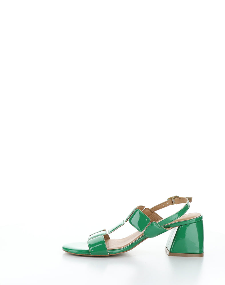 GLOW EMERALD PATENT PU