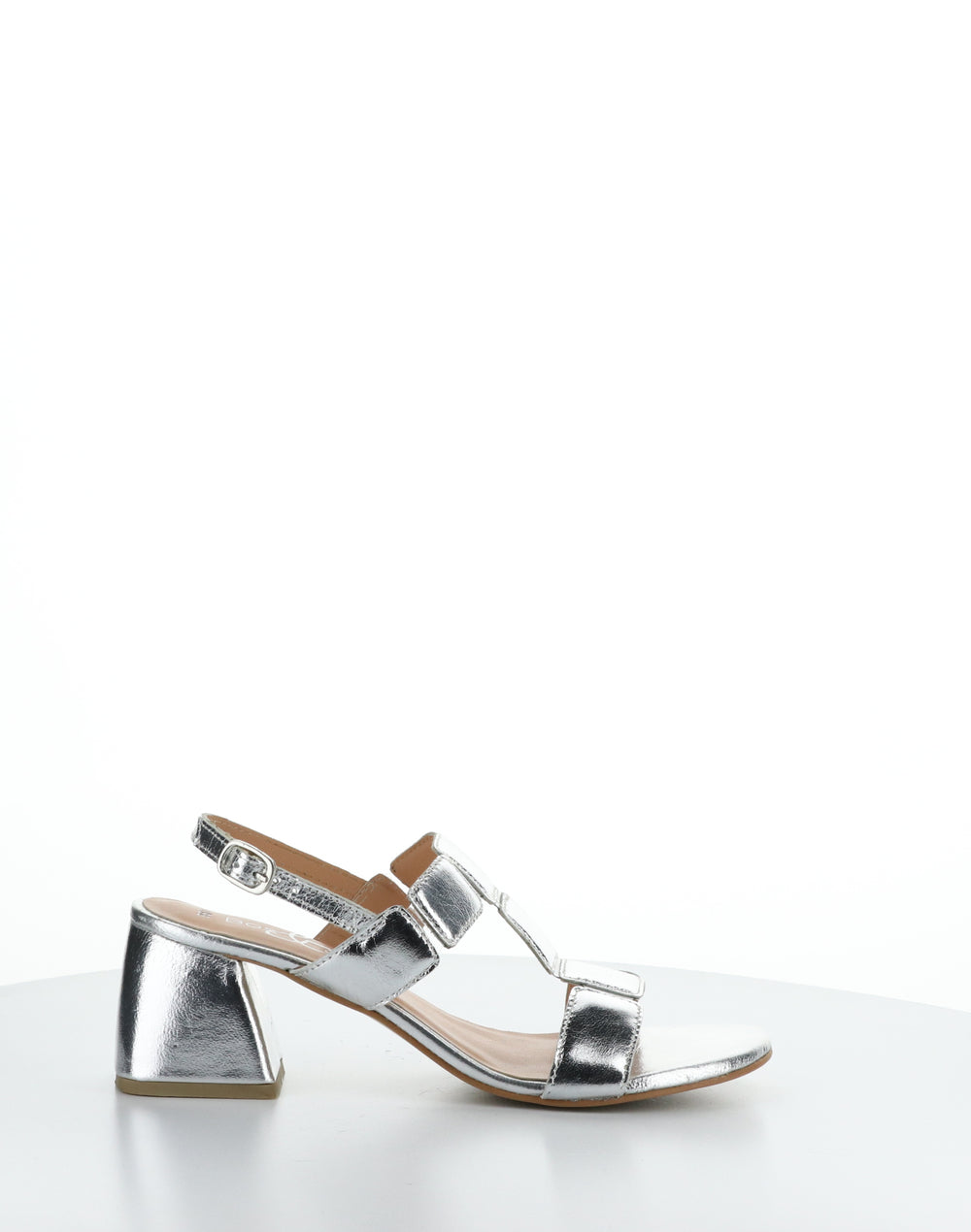 GLOW SILVER Buckle Sandals