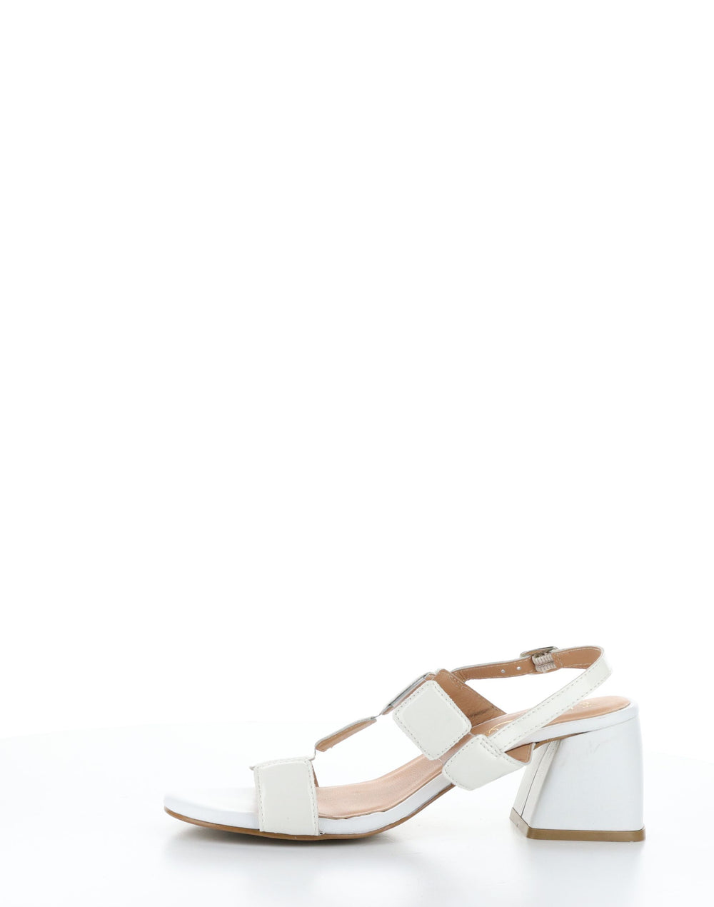 GLOW WHITE Buckle Sandals