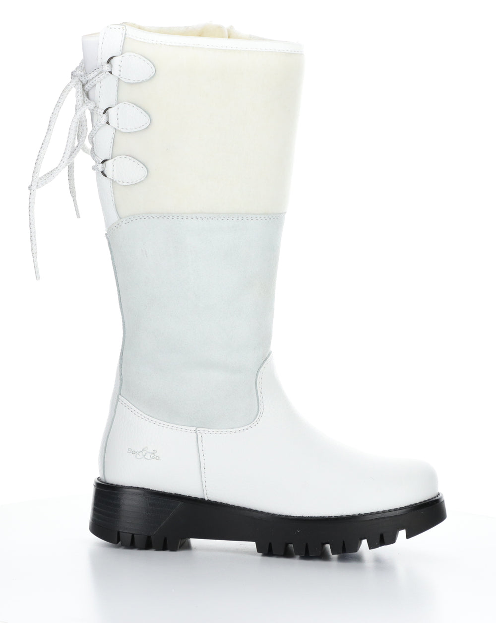 GOOSE PRIMA WHITE/ICE/MARBLE Round Toe Boots